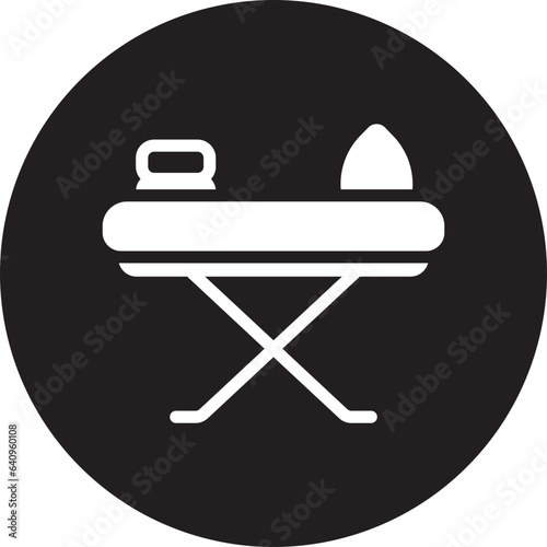 ironing board glyph icon