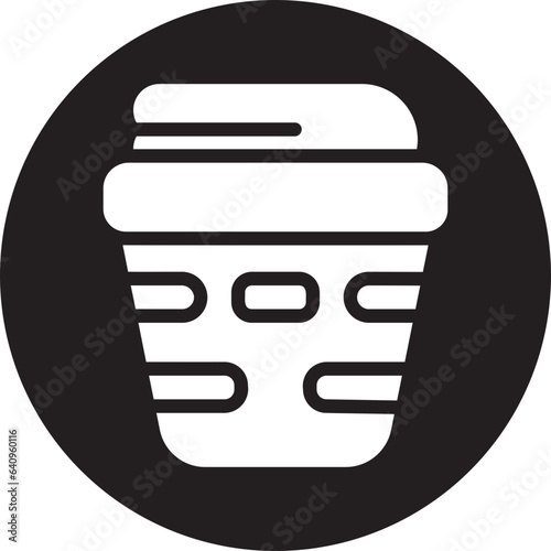 laundry basket glyph icon