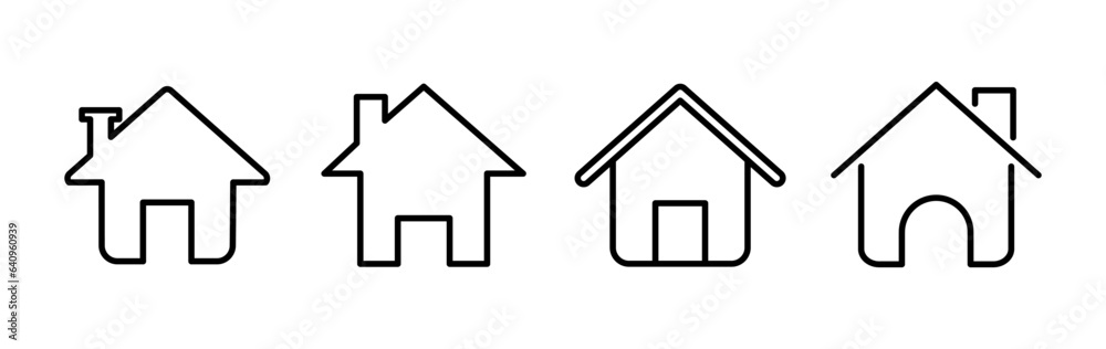 Home icon vector. House vector icon Home icon vector. House vector icon