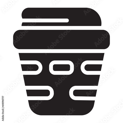 laundry basket glyph icon