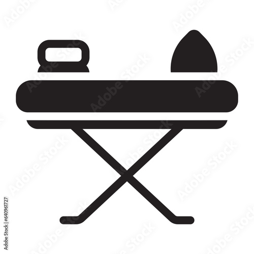 ironing board glyph icon