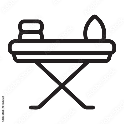 ironing board line icon
