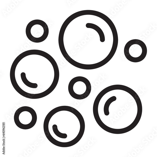bubbles line icon