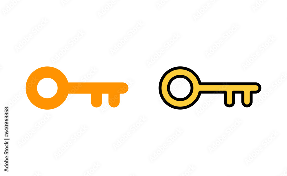 Key icon set for web and mobile app. Key sign and symbol. Key icon set for web and mobile app. Key sign and symbol.