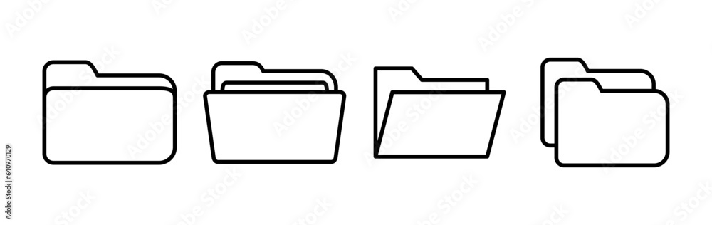 Folder icon vector. document folder icon Folder icon vector. document folder icon