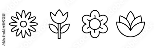 Flower icon vector. floral icon. flower logo