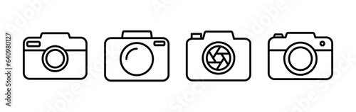 Camera Icon in trendy flat style isolated. Camera symbol web site design