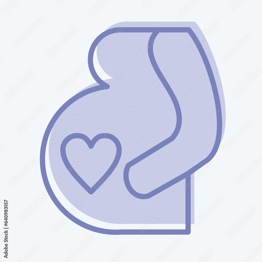 Icon Pregnancy. related to Family symbol. simple design editable. simple illustration Icon Pregnancy. related to Family symbol. simple design editable. simple illustration