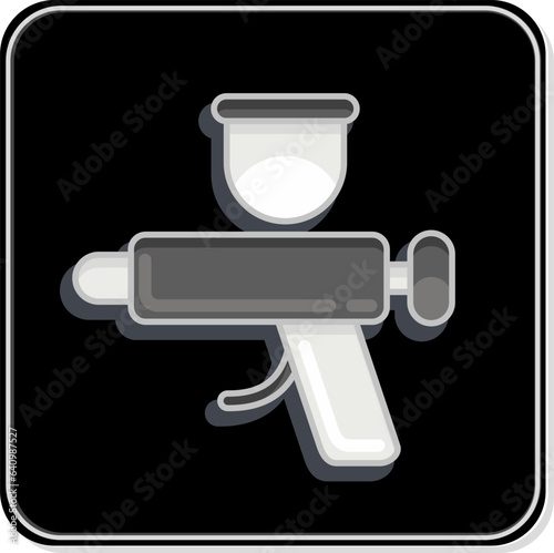 Icon Exterior. related to Car Service symbol. Glossy Style. repairin. engine. simple illustration photo