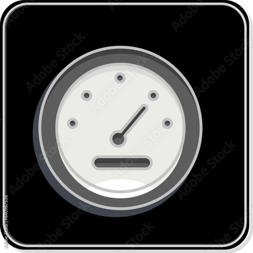 Icon Metter. related to Car Service symbol. Glossy Style. repairin. engine. simple illustration