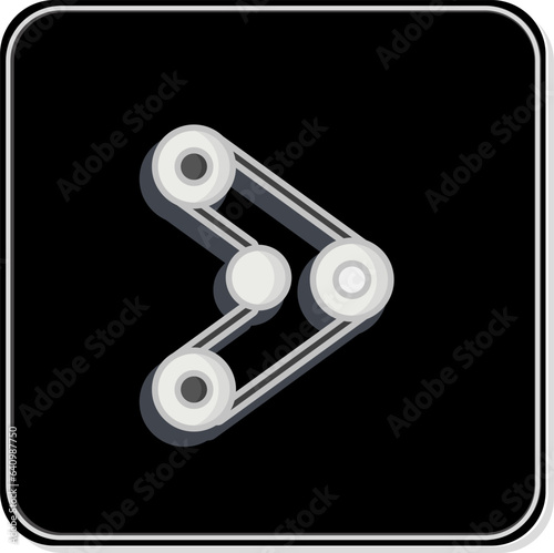 Icon Cambelt. related to Car Service symbol. Glossy Style. repairin. engine. simple illustration