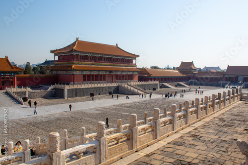 Taihemen Gate of Supreme Harmony is the largest palace gate in Forbidden City