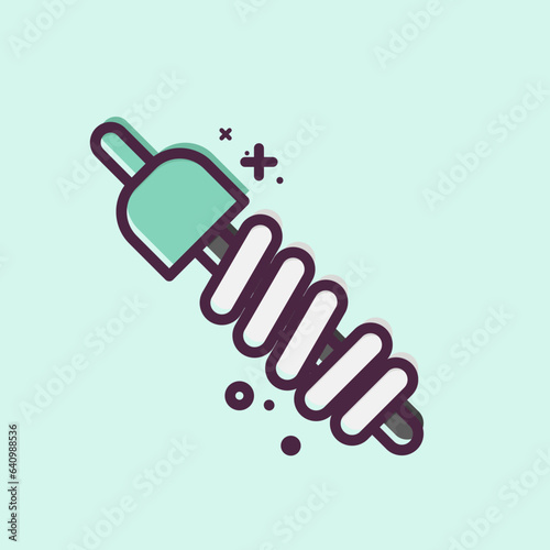 Icon Suspension. related to Car Service symbol. MBE Style. repairin. engine. simple illustration