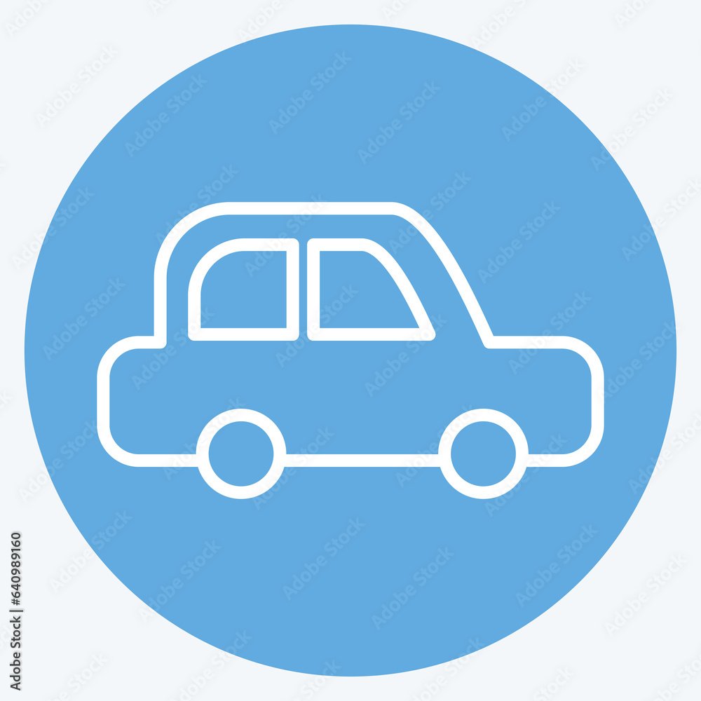 Icon Car. related to Car Service symbol. Blue Eyes Style. repairin. engine. simple illustration Icon Car. related to Car Service symbol. Blue Eyes Style. repairin. engine. simple illustration