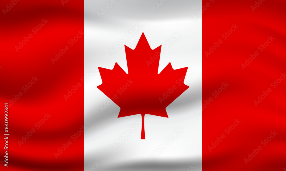 illustration of canada flag 3d waving banner background illustration of canada flag 3d waving banner background