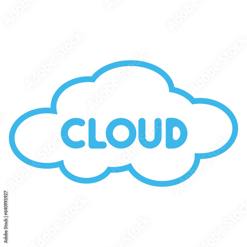 cloud computing concept illustration, cloud