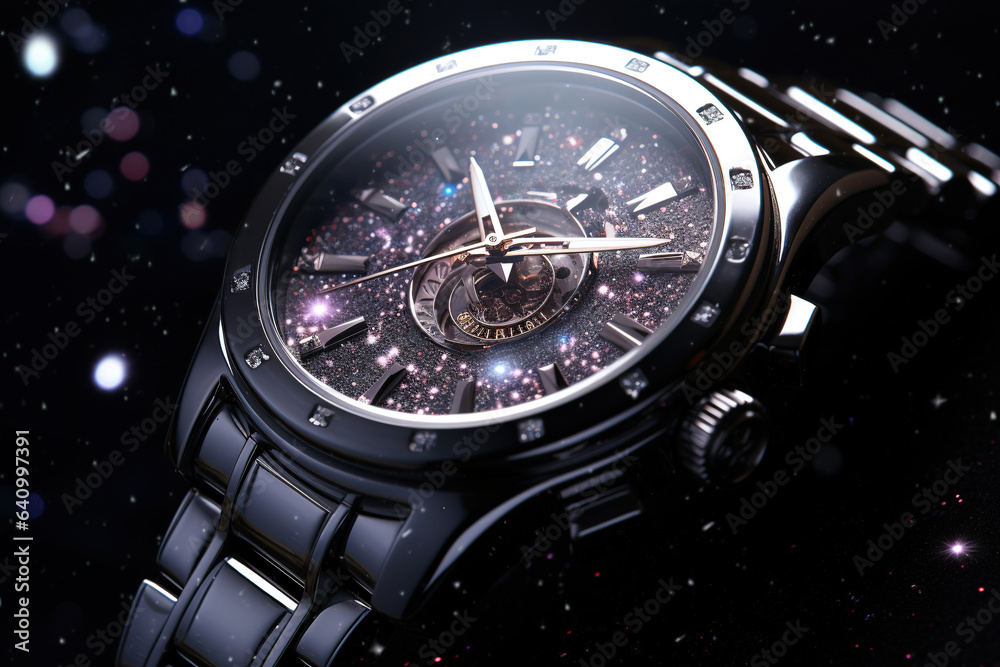close-up luxury watch