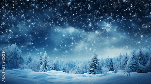 Cold snow background