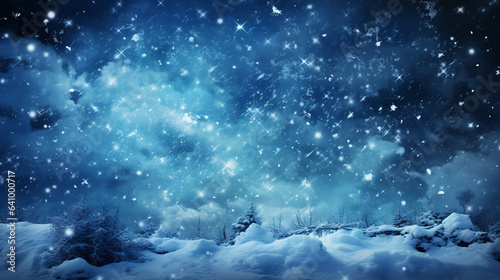 Cold snow background