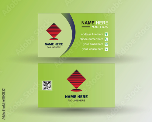 simple vector business card design