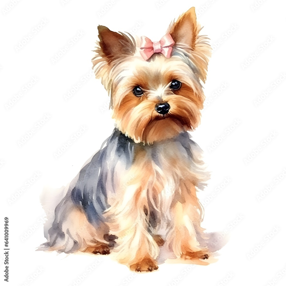 yorkshire terrier isolated on white yorkshire terrier isolated on white