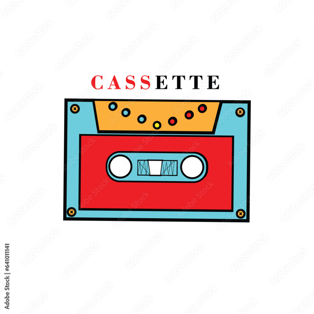 Obraz premium audio cassette isolated on white background