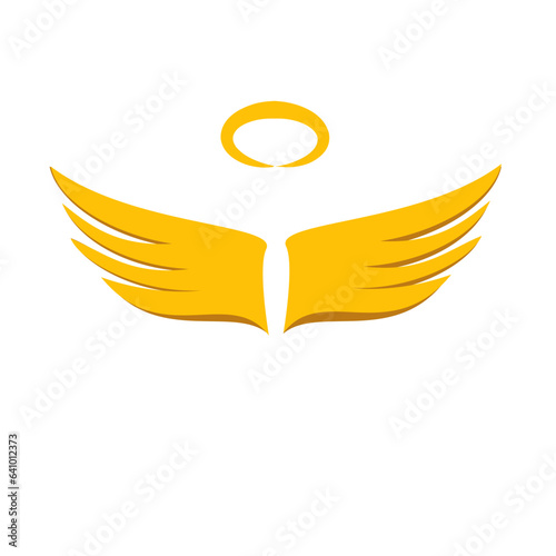 gold wings and nimbus icon