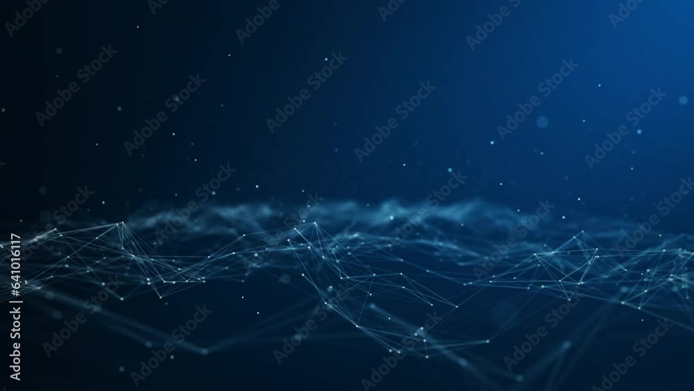 internet network connection technology concept polygon background