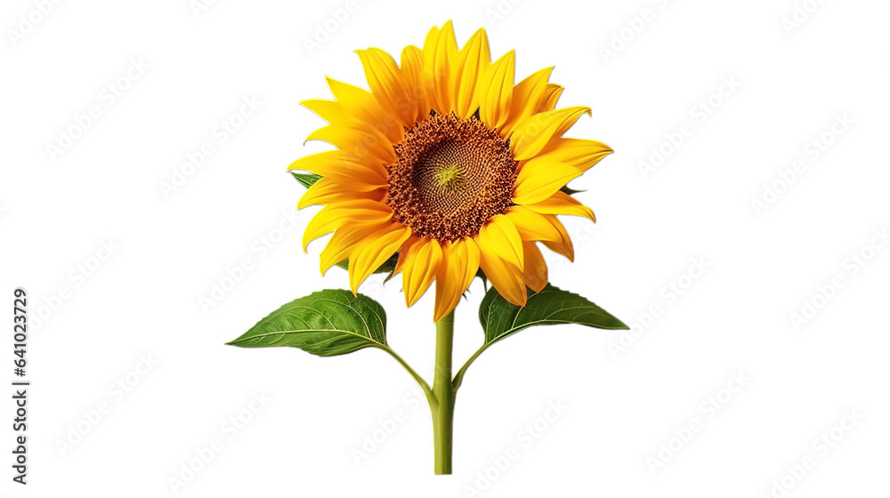 Obraz premium sunflower isolated on white background