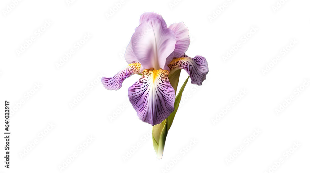 Obraz premium iris flower isolated on white background