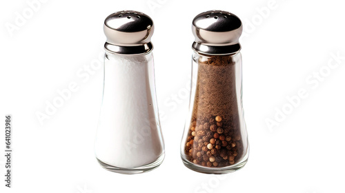salt and pepper shakers isolated on white background