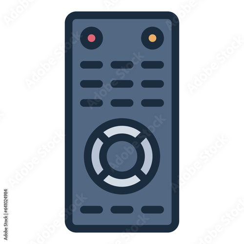 Remote filled line icon photo