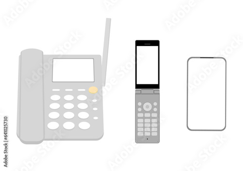 固定電話と携帯電話とスマートフォン