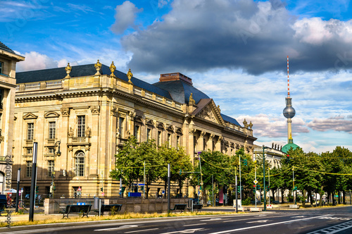 Berlin State Library on Unter den Linden boulevard in Central Berlin, Germany photo