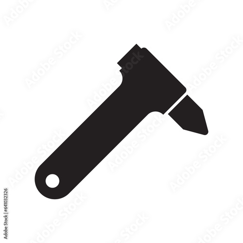 Emergency Hammer or Car Glass breaker icon