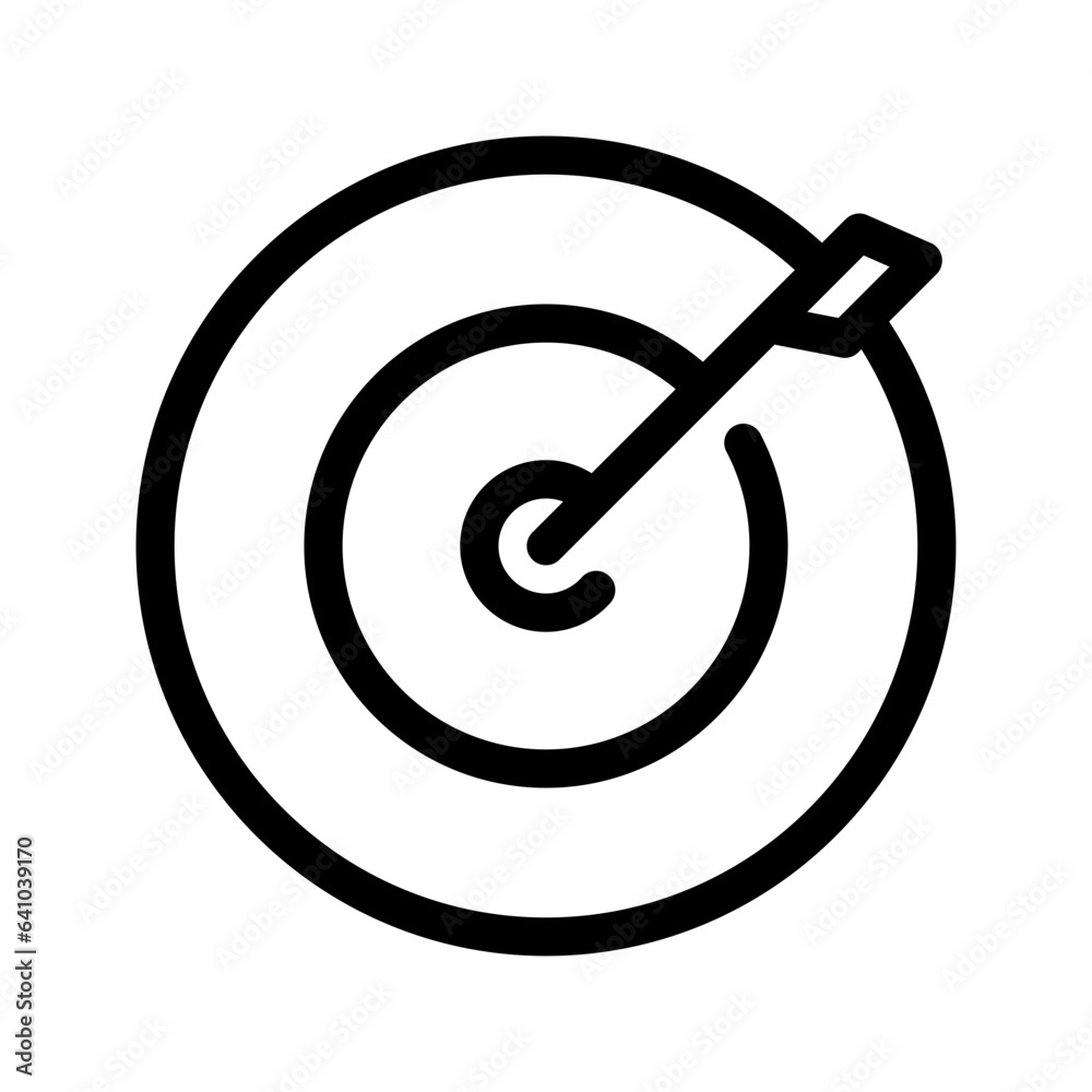 Target Icon Vector Symbol Design Illustration Target Icon Vector Symbol Design Illustration