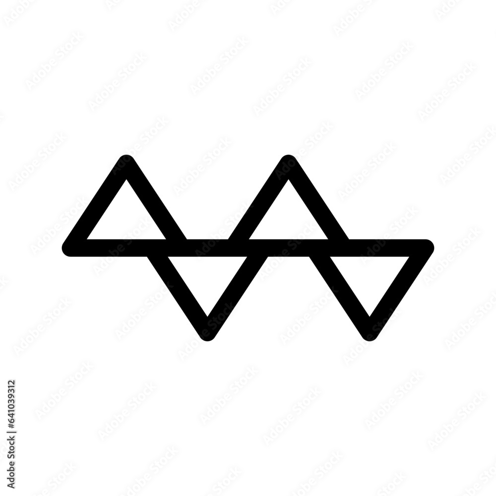 Triangle Icon Vector Symbol Design Illustration