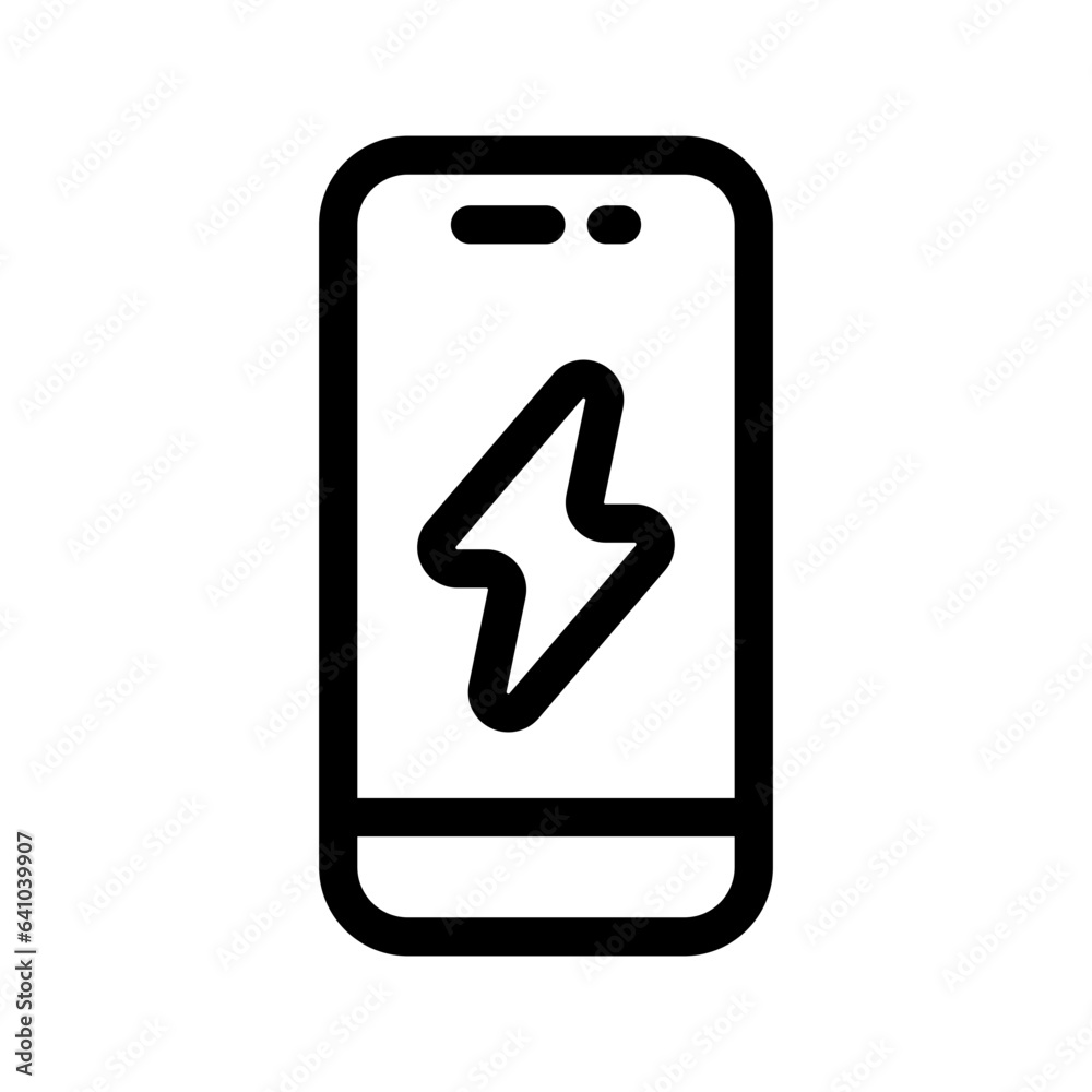 Mobile Charging Icon Vector Symbol Design Illustration Mobile Charging Icon Vector Symbol Design Illustration