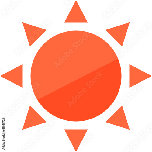 Free Download red sun icon illustration - GFXLoad