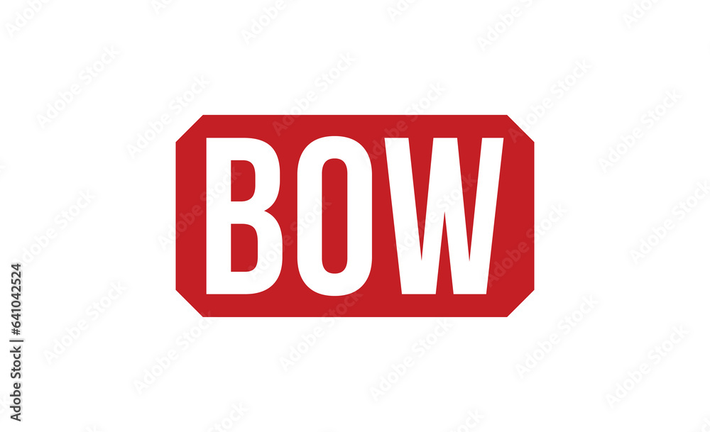 Bow Red Rubber Stamp vector design. Bow Red Rubber Stamp vector design.