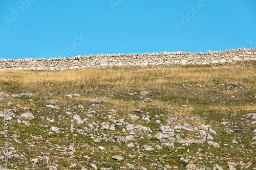 mur en pierre au mont Tendre, Jura