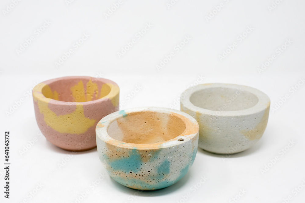 macetas de concreto artesanal, para plantas pequeñas, con suculentas macetas de concreto artesanal, para plantas pequeñas, con suculentas