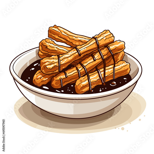Portion of churros