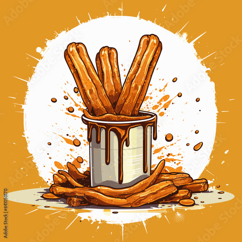 Portion of churros photo