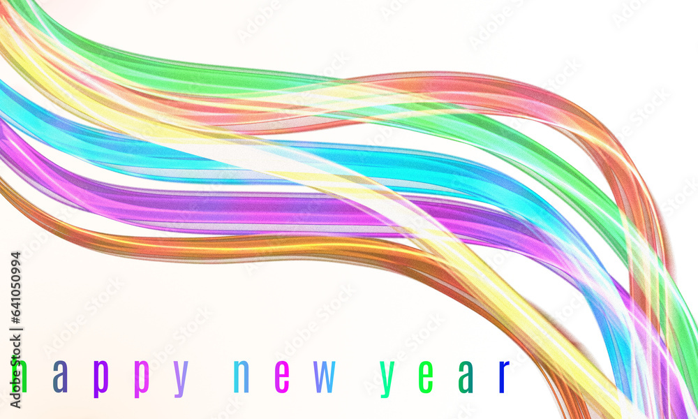 Fototapeta premium new year greeting cards isolated on white