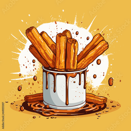 Portion of churros