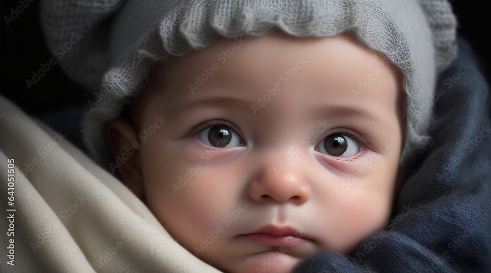 Adorable Portrait of a Precious Newborn Baby Adorable Portrait of a Precious Newborn Baby