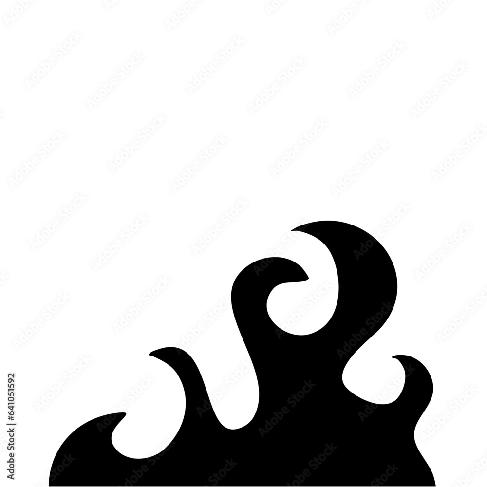 Fire vector icon in cartoon style Fire vector icon in cartoon style