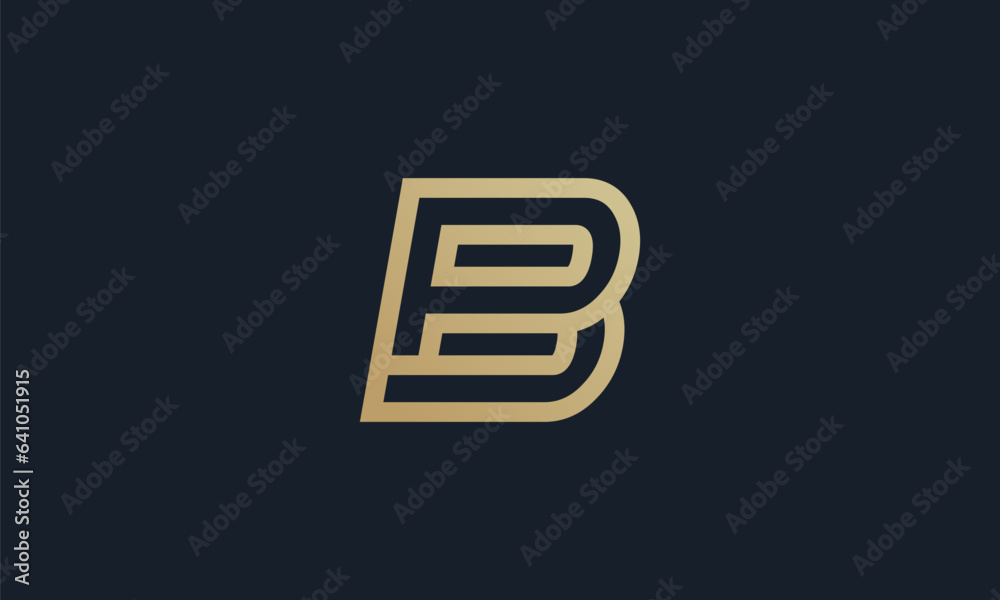 Creative and Minimalist Letter BP PB Logo Design , PB BP Monogram