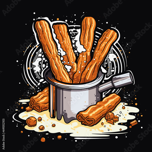 Portion of churros